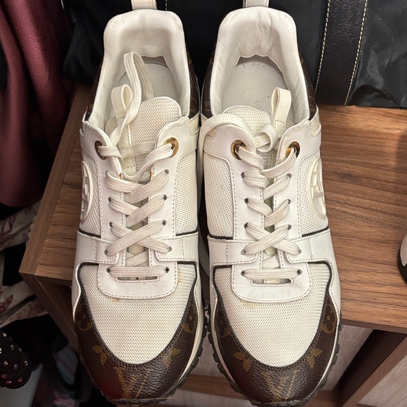 Louis Vuitton White and Brown Athletic Shoes - Picture 3 of 3